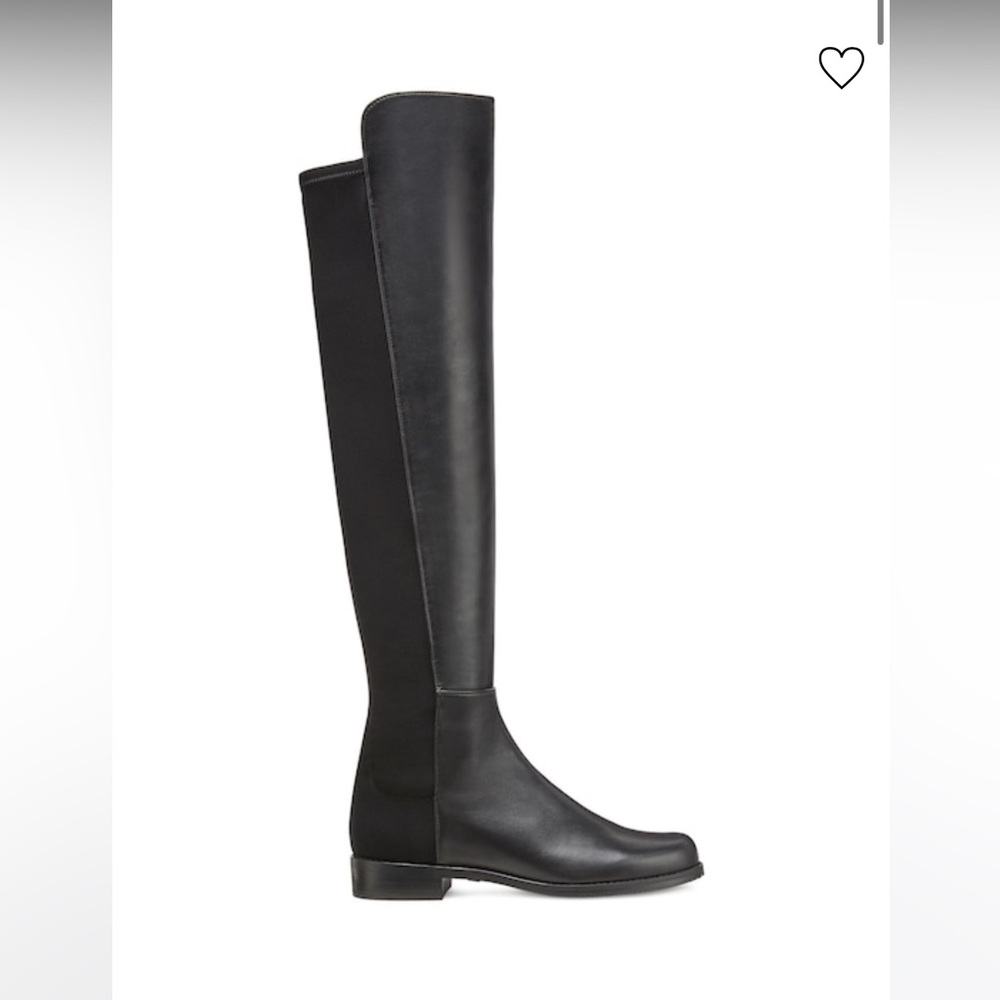Stuart weitzman 5050 over the knee black leather boots - size 40